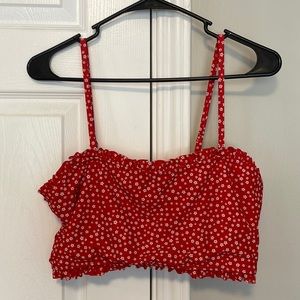 Shein 1XL red floral bikini